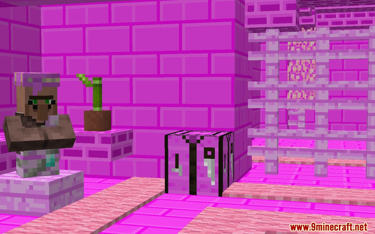 Pink Prison Escape Map 1.15.2 for Minecraft 